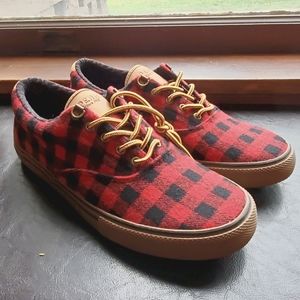 Wool Buffalo Check Sperrys